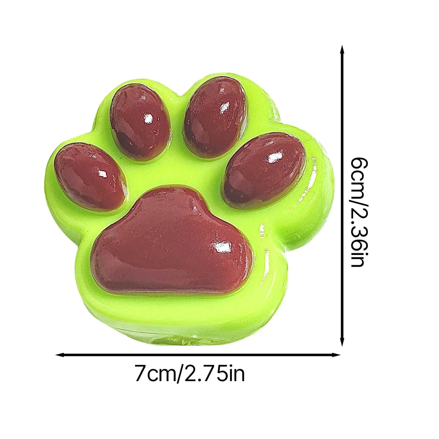 Squishy Trasparente “Zampe di Gatto” – Giocattolo Antistress Morbido ed Elastico