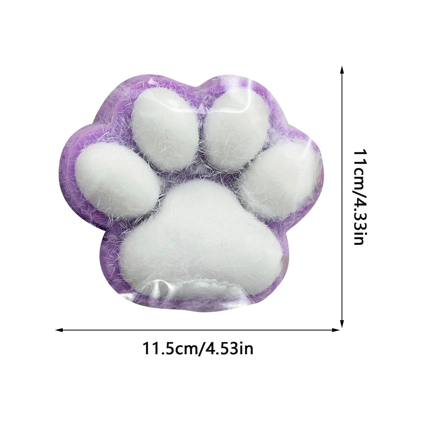 Squishy Trasparente “Zampe di Gatto” – Giocattolo Antistress Morbido ed Elastico