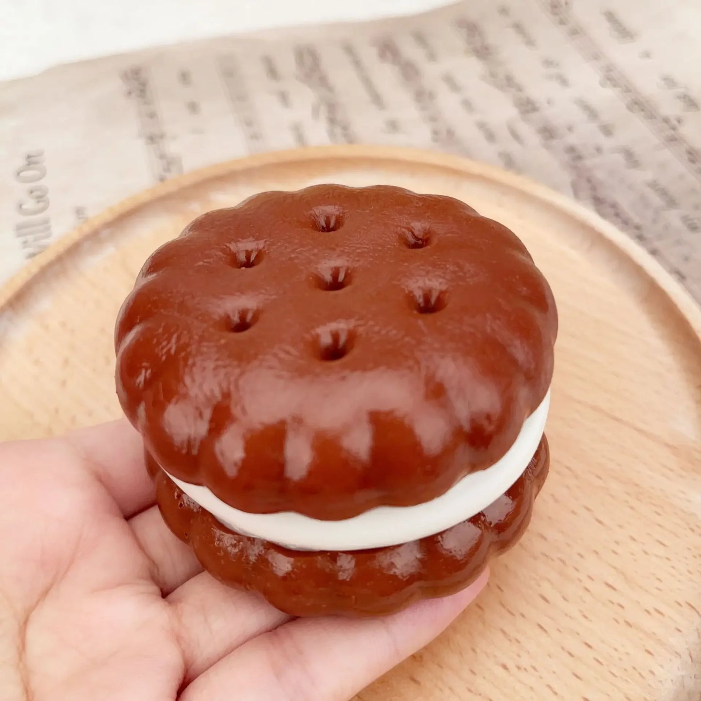 Squishy Biscuit au chocolat Kawai