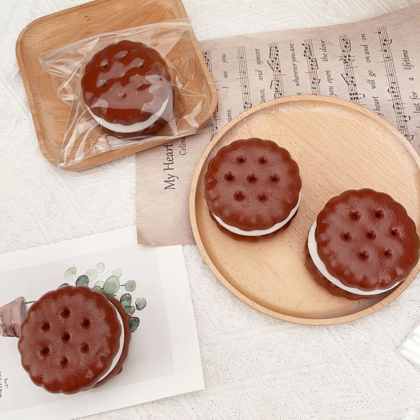 Squishy Biscuit au chocolat Kawai