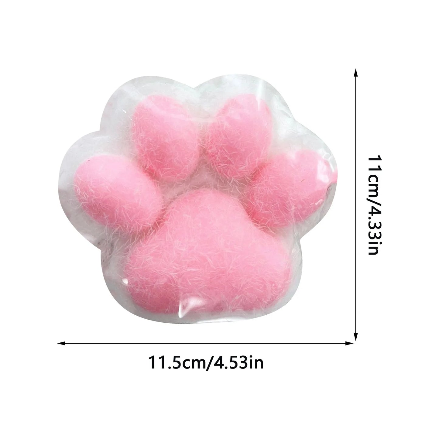 Squishy Trasparente “Zampe di Gatto” – Giocattolo Antistress Morbido ed Elastico