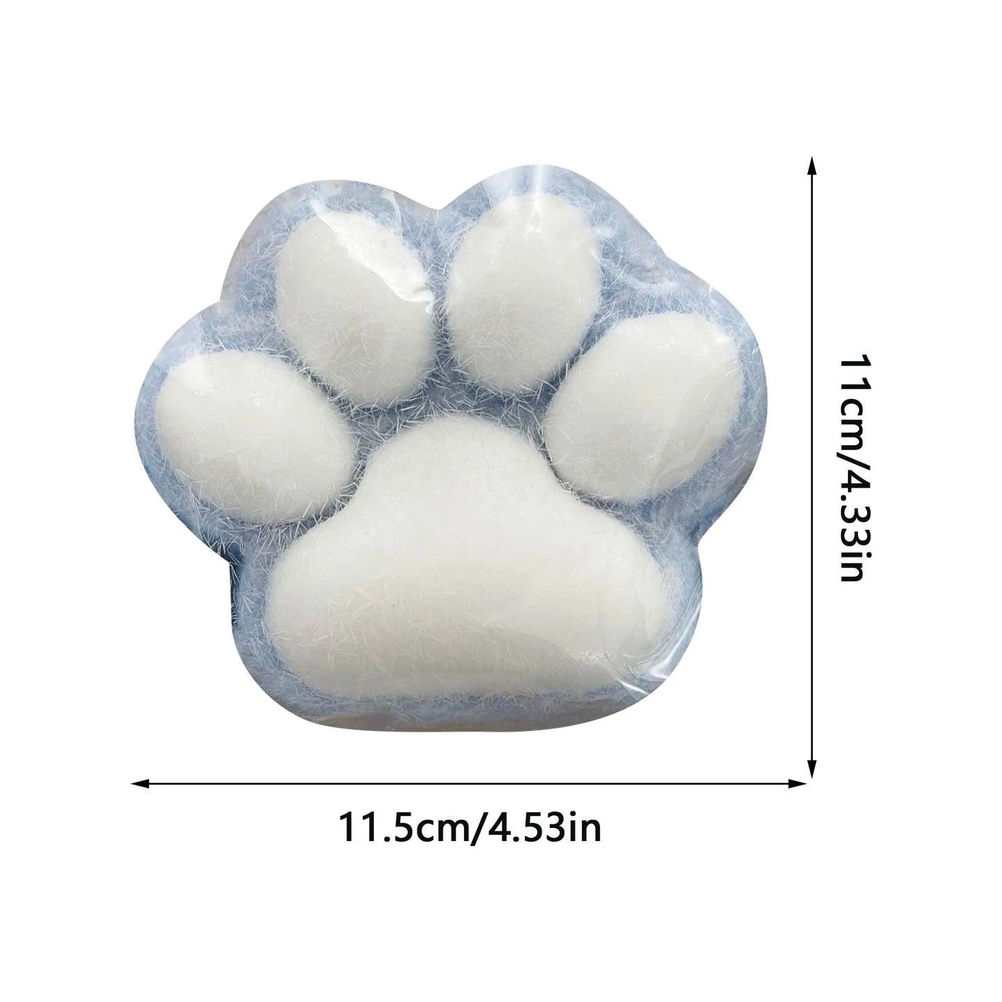 Squishy Trasparente “Zampe di Gatto” – Giocattolo Antistress Morbido ed Elastico